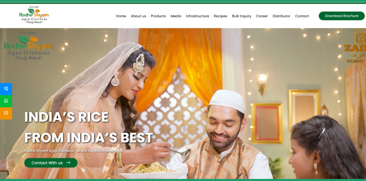 Zaira Basmati Rice Website